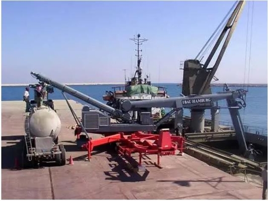 Déchargeur compact de bateau de vis appliqué pour décharger le ciment au port maritime
