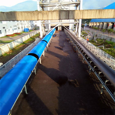 Système de bande de conveyeur d'acier au carbone pour le stockage de transport de grain de charbon de minerai