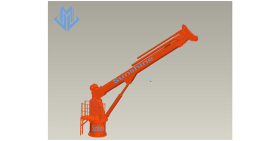 grue marine de boom télescopique hydraulique électrique de 0.85t31m pour le navire en mer de service