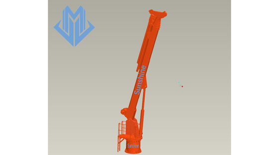 grue marine de boom télescopique hydraulique électrique de 0.85t31m pour le navire en mer de service