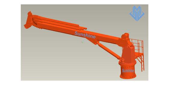 navire télescopique de Marine Crane For Onboard Multi Purpose de boom de 3t30m