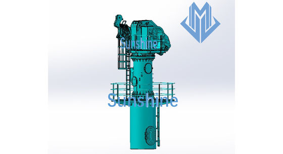 grue marine de boom pliable hydraulique électrique de 2.5t22m pour le navire en mer de soutien