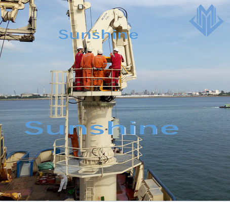 grue marine de boom pliable de 3t22m pour le navire en mer à bord de soutien