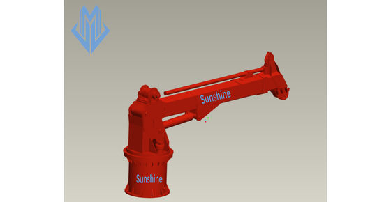 navire hydraulique de Marine Cranes For Mounting On de boom télescopique électrique de 7t10m