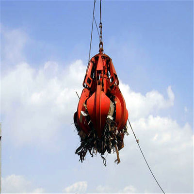 Seau hydraulique électrique de grippage de peau d'orange pour la centrale d'incinération de déchets