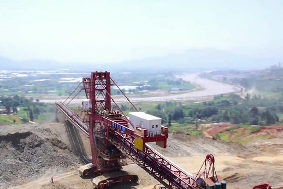 Mines à ciel ouvert matérielles de chenille de convoyeur résistant de transfert