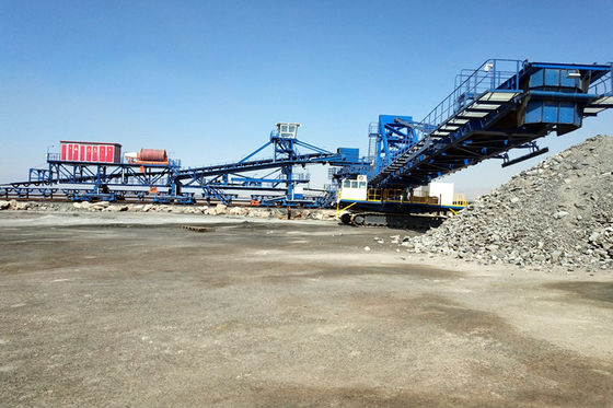 Mines à ciel ouvert matérielles de chenille de convoyeur résistant de transfert