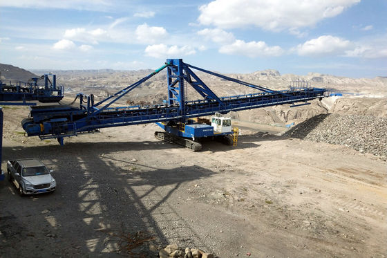 Mines à ciel ouvert matérielles de chenille de convoyeur résistant de transfert