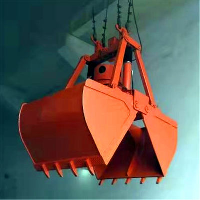 Seau mécanique de grippage de bloc supérieur de quatre cordes pour le minerai manipulant le mètre de 18 cubes
