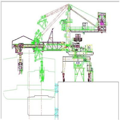 Type chargeur de ceinture de continuité de la capacité de chargement 4000t/H de bateau