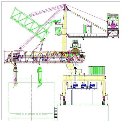 Type chargeur de ceinture de continuité de la capacité de chargement 4000t/H de bateau