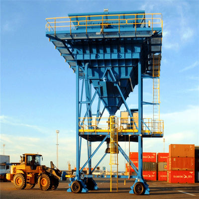 Trémie d'Eco montée par pneu autopropulsé pour la manipulation du matériel en vrac terminale de port maritime