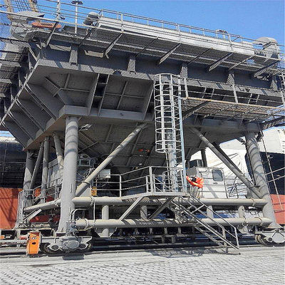 Trémie d'Eco montée par pneu autopropulsé pour la manipulation du matériel en vrac terminale de port maritime