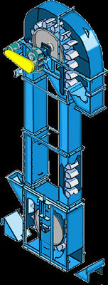 ascenseur de seau 800t/h vertical industriel pour le transport matériel en vrac