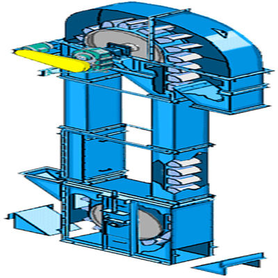 ascenseur de seau 800t/h vertical industriel pour le transport matériel en vrac