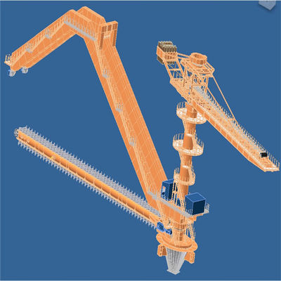 Système d'empileur et de récupérateur pour le parc à bestiaux de charbon 2200 t/h