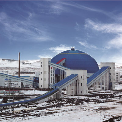 Type de pont empilant et reprenant le système pour le charbon manipulant le parc à bestiaux circulaire