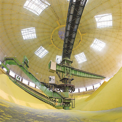 Type de pont empilant et reprenant le système pour le charbon manipulant le parc à bestiaux circulaire