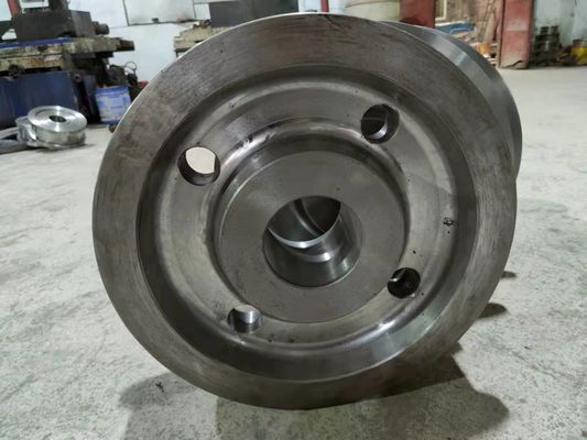 Grandes roues forgées pour le mécanisme de déplacement de pont de rivage de grue de train