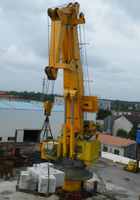 Articulation hydraulique Jib Crane Mounted On Offshore Platform de 250 kilowatts