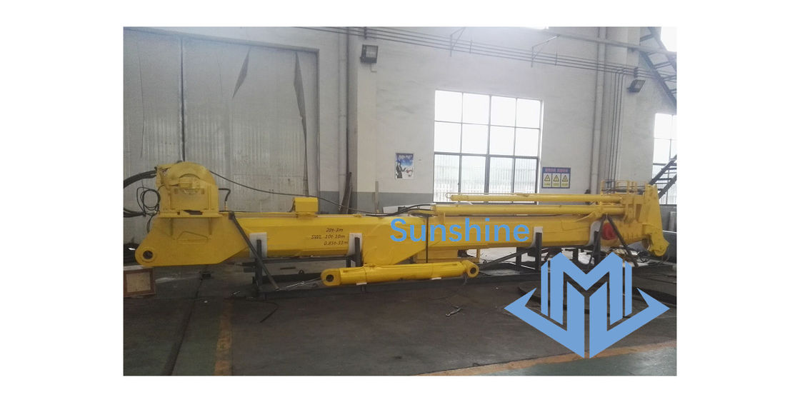 grue marine de boom télescopique hydraulique électrique de 0.85t31m pour le navire en mer de service