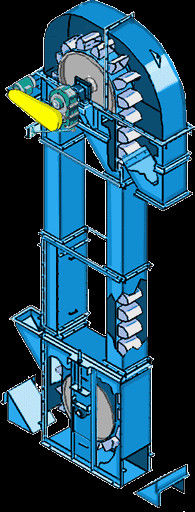 Ascenseur de seau adapté aux besoins du client d'ascenseur de seau pour l'ascenseur de seau en vrac de manipulation matérielle avec la chaîne centrale