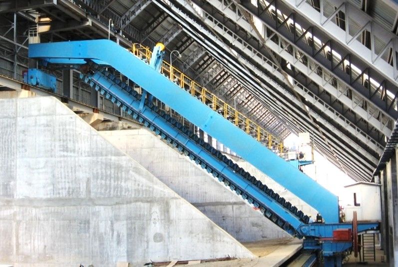 Type de portique récupérateur de grattoir pour la manutention du fret en vrac dans le parc à bestiaux
